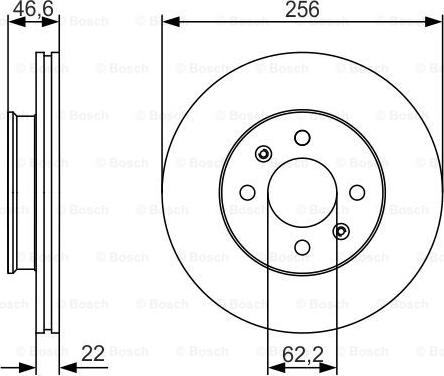 BOSCH 0 986 479 R77 - Jarrulevy inparts.fi