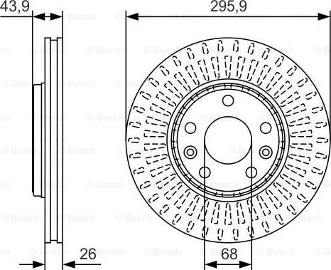 BOSCH 0 986 479 S93 - Jarrulevy inparts.fi