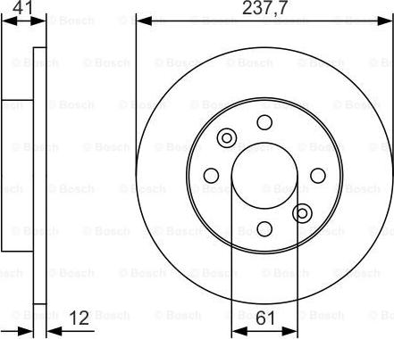 BOSCH 0 986 479 S45 - Jarrulevy inparts.fi