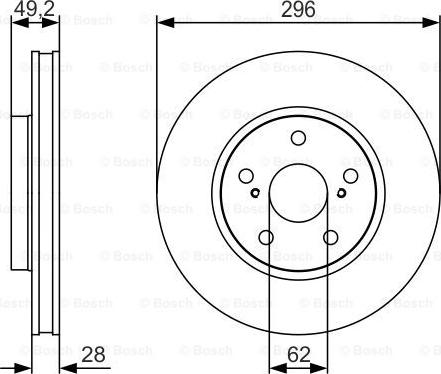 BOSCH 0 986 479 S40 - Jarrulevy inparts.fi