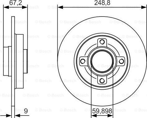 BOSCH 0 986 479 S42 - Jarrulevy inparts.fi