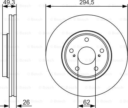 BOSCH 0 986 479 S59 - Jarrulevy inparts.fi