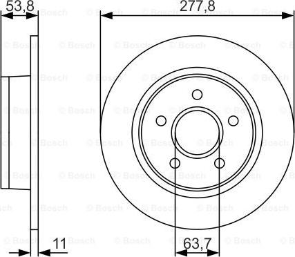 BOSCH 0 986 479 S51 - Jarrulevy inparts.fi