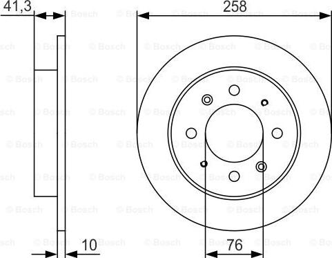 BOSCH 0 986 479 S57 - Jarrulevy inparts.fi