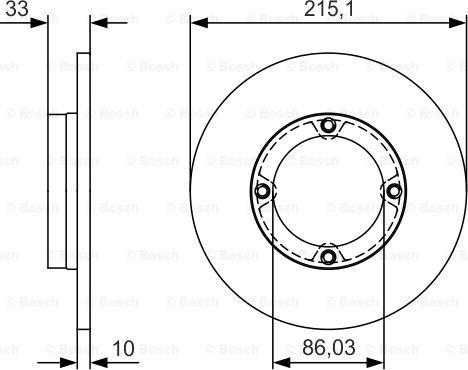 BOSCH 0 986 479 S69 - Jarrulevy inparts.fi