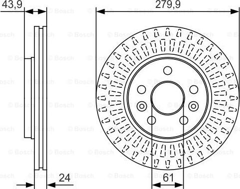 BOSCH 0 986 479 S66 - Jarrulevy inparts.fi