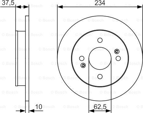 BOSCH 0 986 479 S61 - Jarrulevy inparts.fi