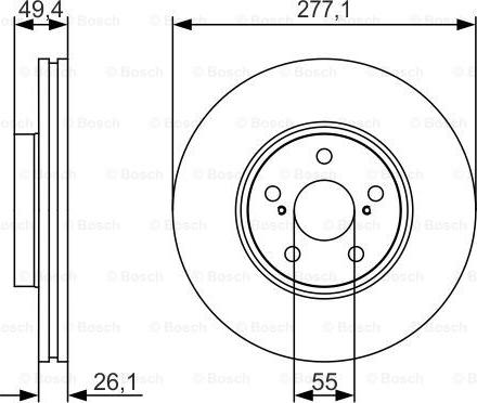 BOSCH 0 986 479 S09 - Jarrulevy inparts.fi