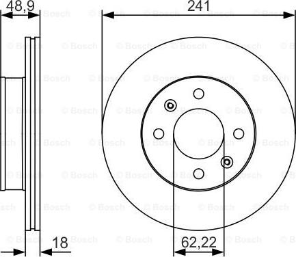 BOSCH 0 986 479 S04 - Jarrulevy inparts.fi