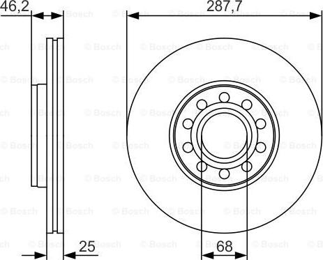 BOSCH 0 986 479 S19 - Jarrulevy inparts.fi