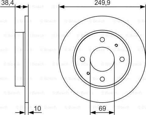 BOSCH 0 986 479 S84 - Jarrulevy inparts.fi