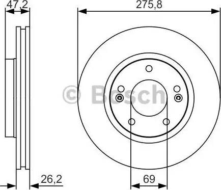 BOSCH 0 986 479 S81 - Jarrulevy inparts.fi