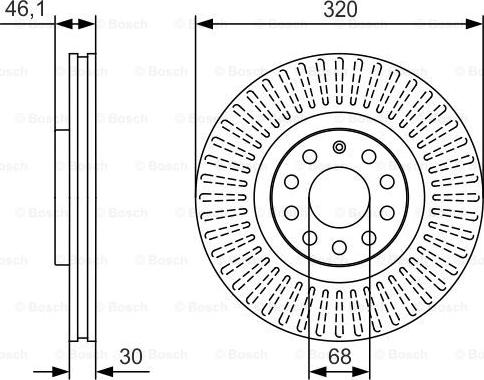 BOSCH 0 986 479 S30 - Jarrulevy inparts.fi