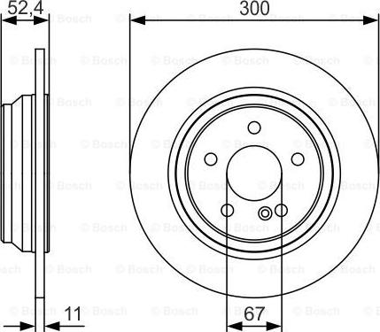 BOSCH 0 986 479 S33 - Jarrulevy inparts.fi