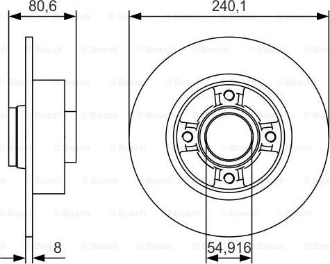 BOSCH 0 986 479 S37 - Jarrulevy inparts.fi