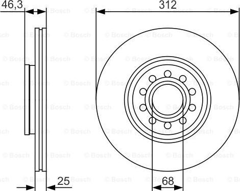 BOSCH 0 986 479 S23 - Jarrulevy inparts.fi