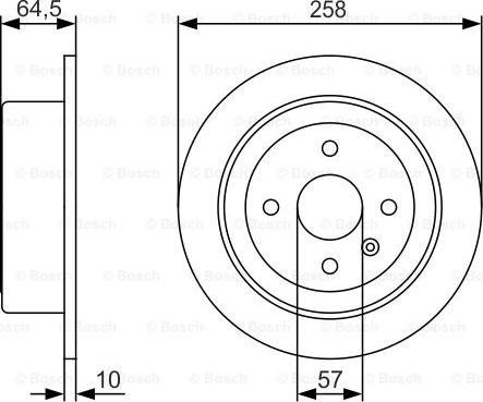 BOSCH 0 986 479 S75 - Jarrulevy inparts.fi