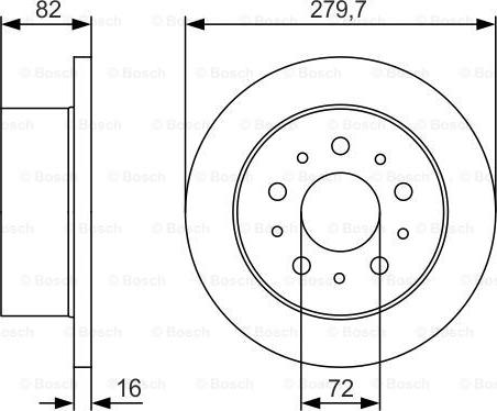 BOSCH 0 986 479 S73 - Jarrulevy inparts.fi