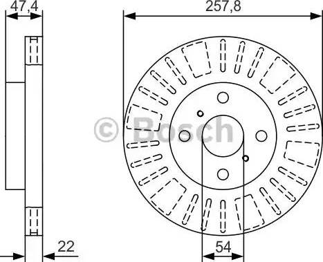 BOSCH 0 986 479 T98 - Jarrulevy inparts.fi