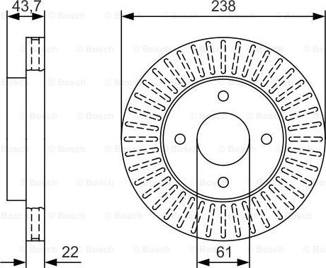 BOSCH 0 986 479 T42 - Jarrulevy inparts.fi