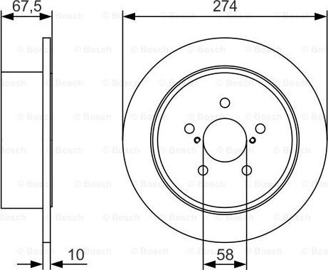 BOSCH 0 986 479 T51 - Jarrulevy inparts.fi