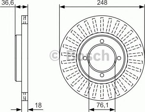 BOSCH 0 986 479 T64 - Jarrulevy inparts.fi