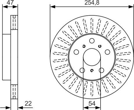 BOSCH 0 986 479 T65 - Jarrulevy inparts.fi