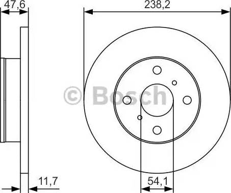 BOSCH 0 986 479 T68 - Jarrulevy inparts.fi