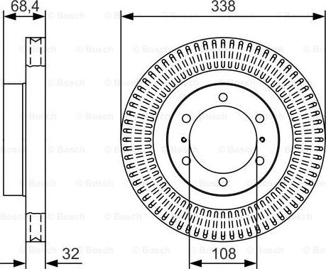 BOSCH 0 986 479 T09 - Jarrulevy inparts.fi