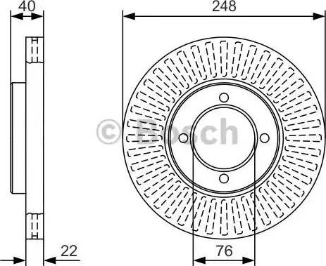 BOSCH 0 986 479 T15 - Jarrulevy inparts.fi