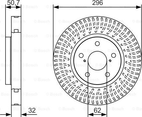 BOSCH 0 986 479 T38 - Jarrulevy inparts.fi