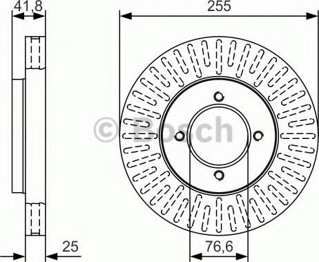 BOSCH 0 986 479 T25 - Jarrulevy inparts.fi