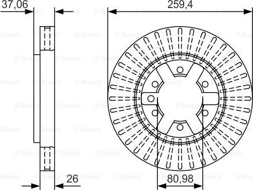 BOSCH 0 986 479 T74 - Jarrulevy inparts.fi