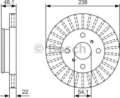 BOSCH 0 986 479 T71 - Jarrulevy inparts.fi