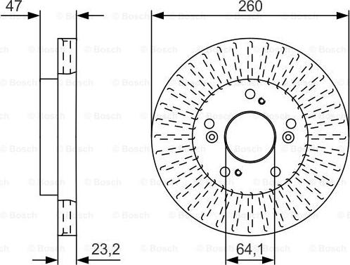 BOSCH 0 986 479 U92 - Jarrulevy inparts.fi