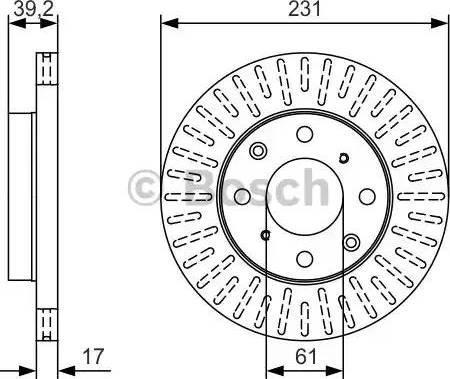 BOSCH 0 986 479 U49 - Jarrulevy inparts.fi