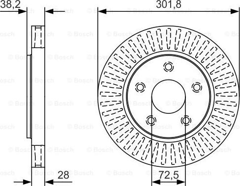 BOSCH 0 986 479 U45 - Jarrulevy inparts.fi