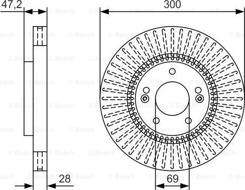 BOSCH 0 986 479 U43 - Jarrulevy inparts.fi