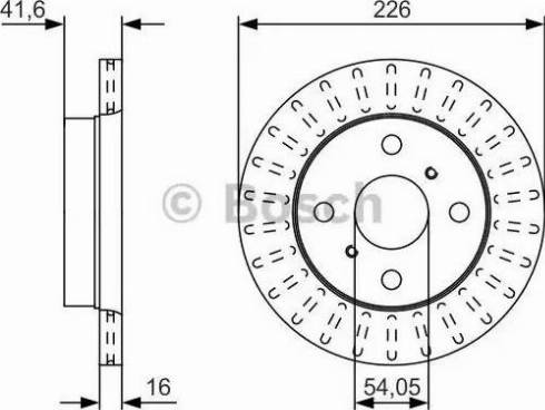 BOSCH 0 986 479 U52 - Jarrulevy inparts.fi