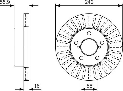 BOSCH 0 986 479 U69 - Jarrulevy inparts.fi