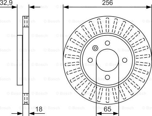 BOSCH 0 986 479 U09 - Jarrulevy inparts.fi