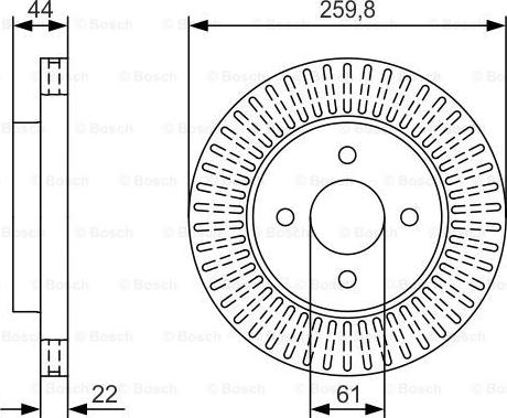 BOSCH 0 986 479 U02 - Jarrulevy inparts.fi