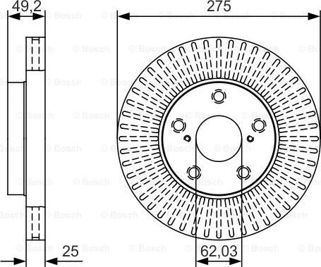 BOSCH 0 986 479 U19 - Jarrulevy inparts.fi