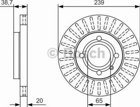 BOSCH 0 986 479 U13 - Jarrulevy inparts.fi