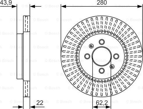 BOSCH 0 986 479 U89 - Jarrulevy inparts.fi