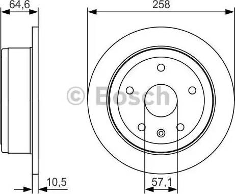 BOSCH 0 986 479 U30 - Jarrulevy inparts.fi