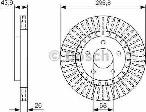 BOSCH 0 986 479 U24 - Jarrulevy inparts.fi