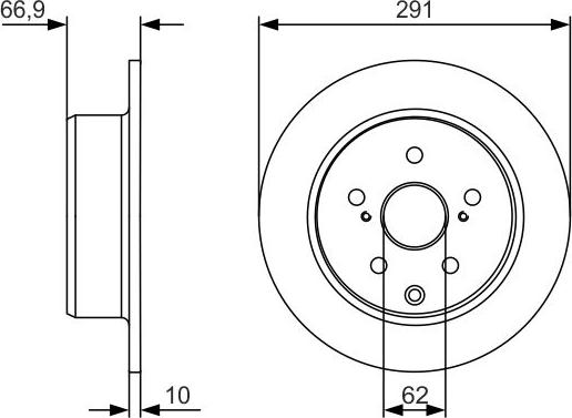 BOSCH 0 986 479 U78 - Jarrulevy inparts.fi