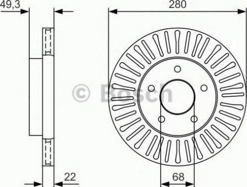 BOSCH 0 986 479 U72 - Jarrulevy inparts.fi