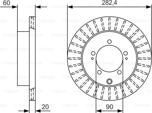 BOSCH 0 986 479 V40 - Jarrulevy inparts.fi